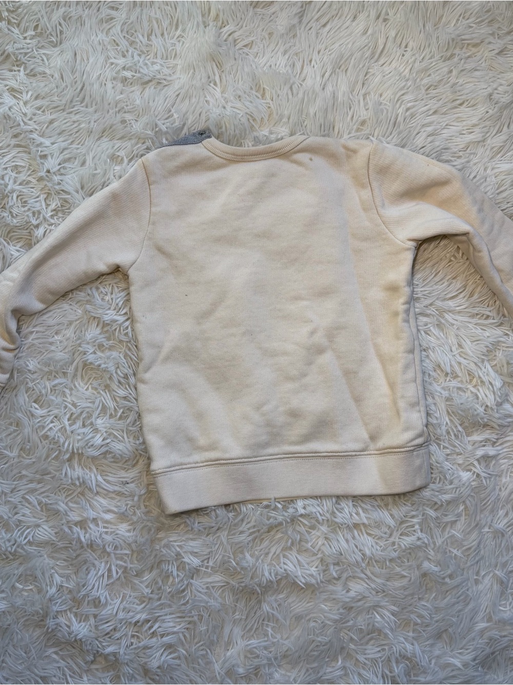 Gucci Cream Kids Logo Sweatshirt with Green and Red Panel - Picture 2 of 2